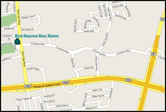 Rick Sheldon Real Estate Map